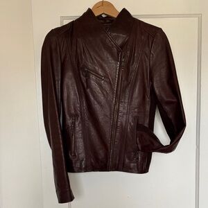 Marc New York Dark Brown Leather Jacket